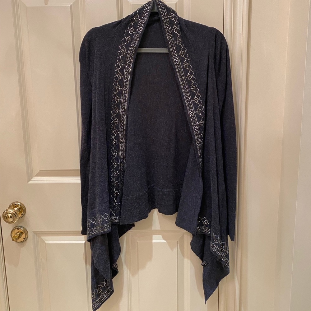 LINE Charcoal Grey Wrap with Crystals